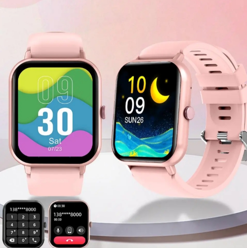 BABY PINK 1.83" Touch Screen Multifunction Smartwatch